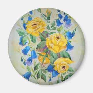 Imán Campanas azules con rosa