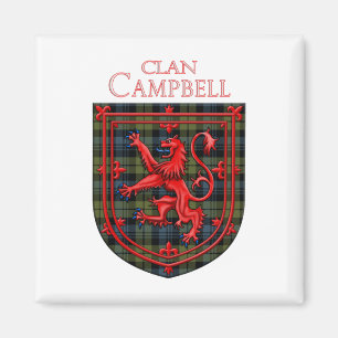 Imán Campbell Tartan Scottish Plaid Lion Rampant
