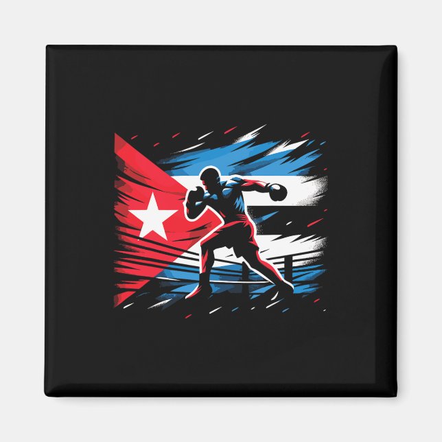 Imán Campeón de boxeo cubano lucha contra el arte (Frente)