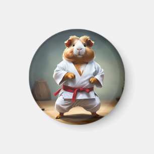 Imán **"Campeón de karate: el intrépido cerdo guineano"