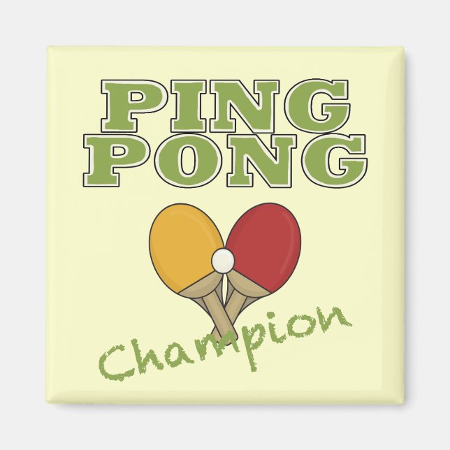 Imán Campeón de Ping Pong (Frente)