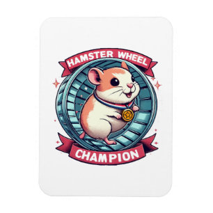 Imán Campeón de Rueda de Hámster
