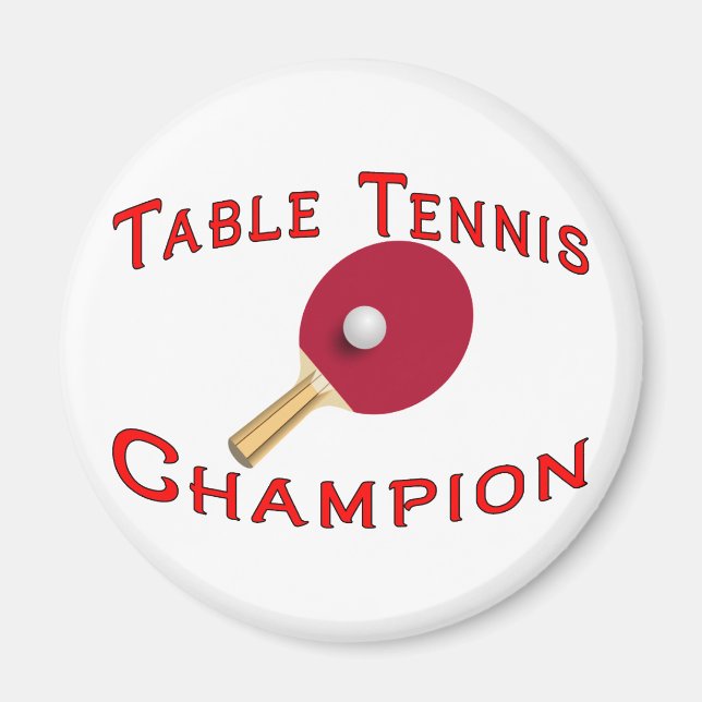 Imán Campeón de tenis de mesa (Frente)