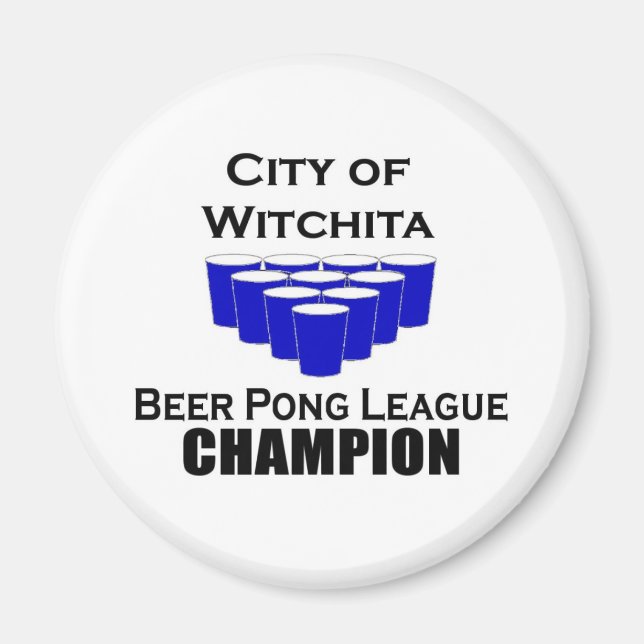 Imán Campeón de Witchita Beer Pong (Frente)