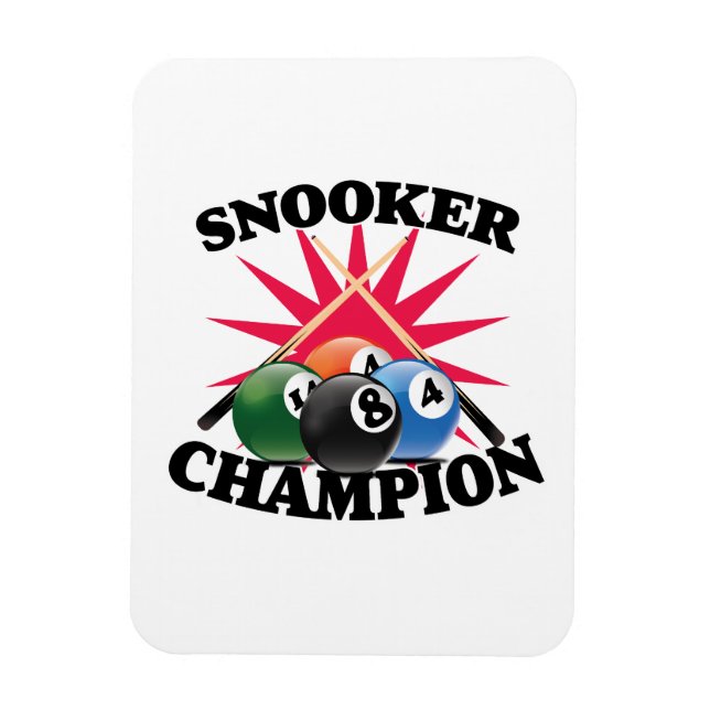 Imán Campeón del Snooker (Vertical)