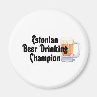 Imán Campeón estonio para beber cerveza