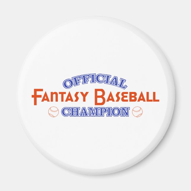 Imán Campeón Oficial de Fantasía de Béisbol (Frente)