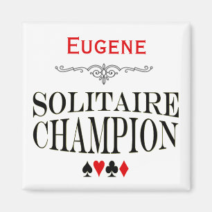 Imán Campeón personalizado del solitario