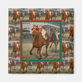 Imán Campeón Thorougbred gana por caballo favorito