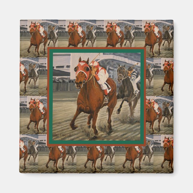 Imán Campeón Thorougbred gana por caballo favorito (Frente)