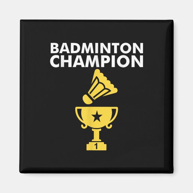 Imán Campeona de bádminton Birdie  (Frente)