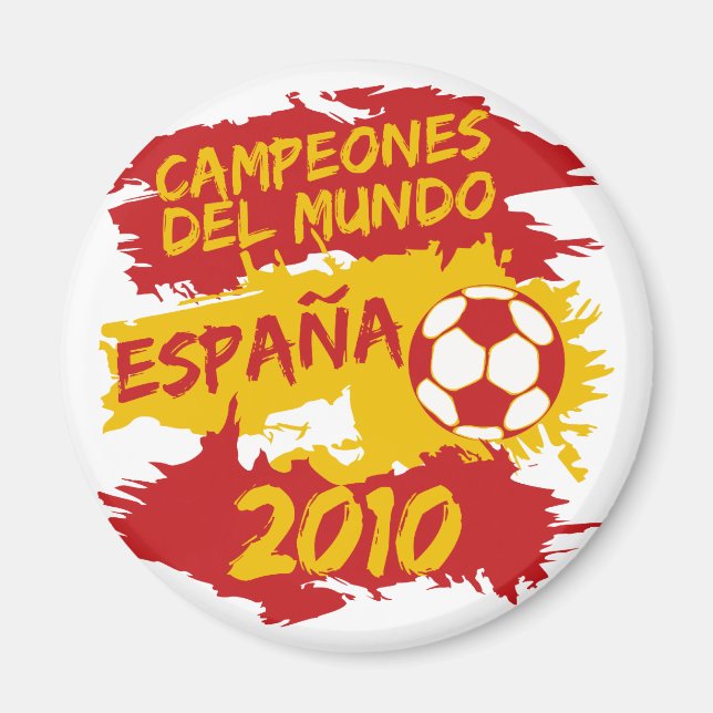 Imán Campeones del Mundo 2010 (Frente)