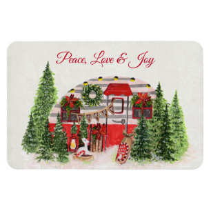 Imán Camper de Navidades de amor por la paz y alegría