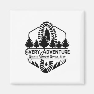 Imán Camper Everyday Adventure Comienza Con Un Solo Pas
