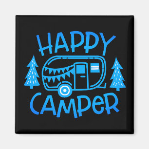 Imán Camper feliz RV Trailer de viaje Wanderlust Campin