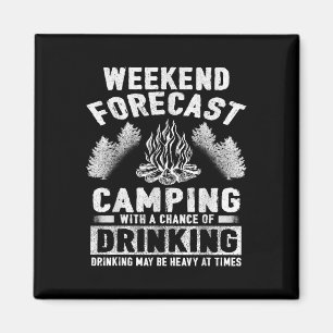 Imán Camper Fun Weekend Forecast Camping Con Posibilida
