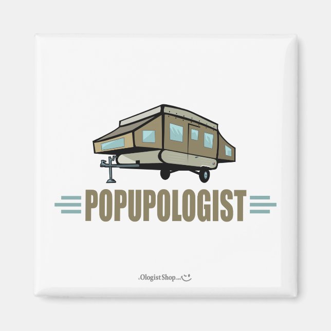 Imán Camper pop up humorístico (Frente)