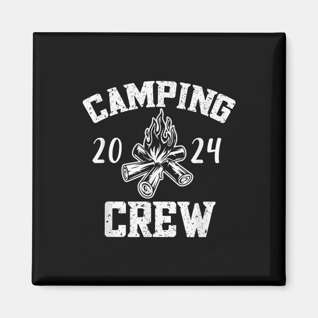 Imán Camper Road Trip Family Mating Group Camping Cre (Frente)