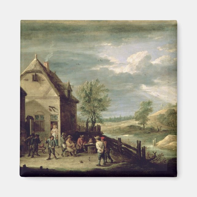 Imán Campesinos Jugando Boules (Frente)