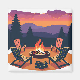 Imán Campfire Sunset