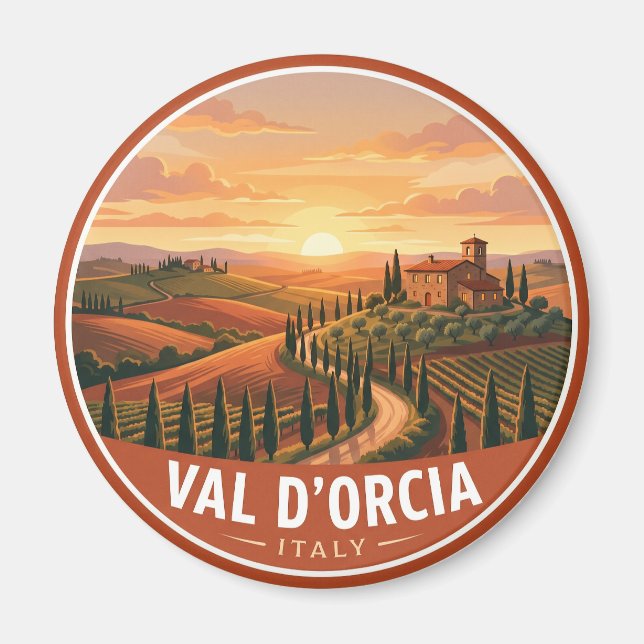 Imán Campiña Toscana Italia (Frente)