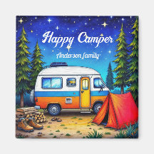 Camping Camper Blue Green Nature Senderismo