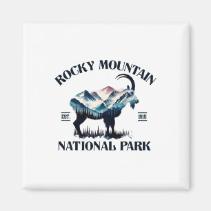 Imán Camping de cabra montés en Parque Nacional Montaña