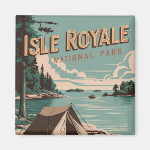 Imán Camping del parque nacional de la Isla de Royale