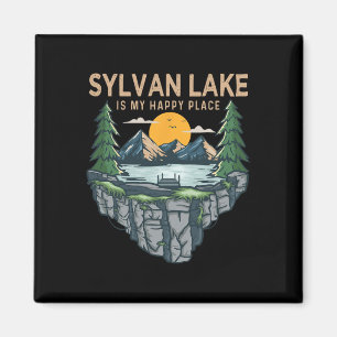 Imán Camping en barco de pesca - My Happy Place Sylvan