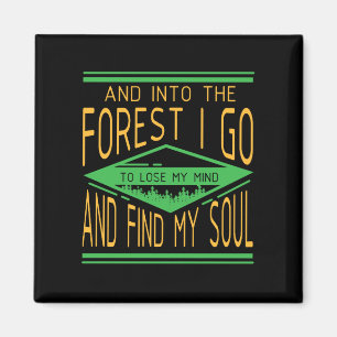 Imán Camping - En el bosque voy a divertida acampada