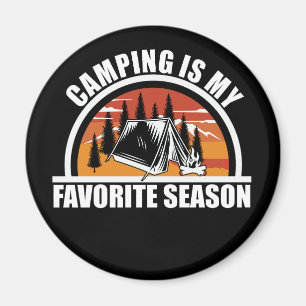 Imán Camping es mi lema favorito de temporada de camper