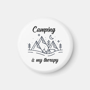 Imán Camping es mi terapia simple y elegante minimalist