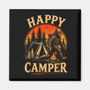 Imán Camping feliz bigfoot sasquatch aventura al aire l