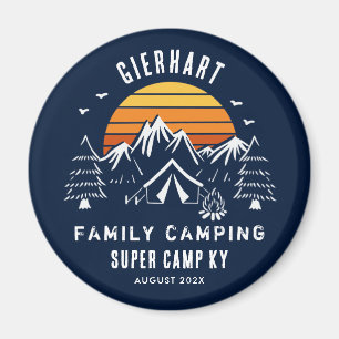 Imán Camping Swag Retro Personalizado vacaciones Keepsa