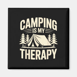 Imán Campista divertido el camping es mi terapia