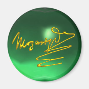 Imán CAMPO A MOZART Gold Signature de Composer Green