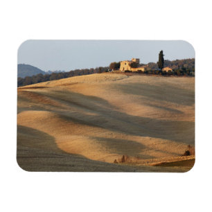 Imán Campo agrícola al atardecer, Val d'Orcia, Toscana