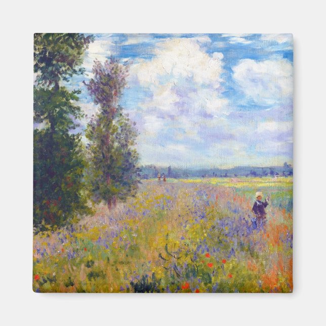 Imán Campo de amapola, Argenteuil, Claude Monet, 1875 (Frente)