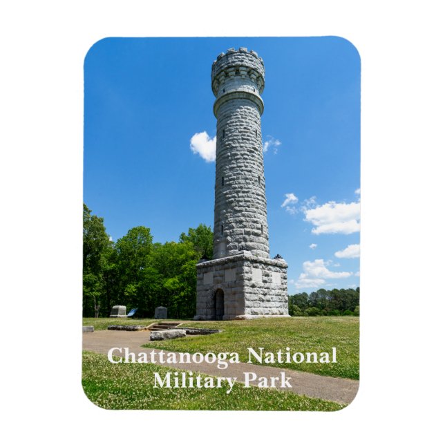 Imán Campo de batalla nacional de Chattanooga (Vertical)