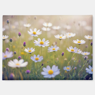 Imán Campo de flores de pradera de pradera Temporada de