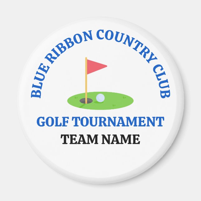 Imán Campo de golf o club de campo personalizado (Frente)