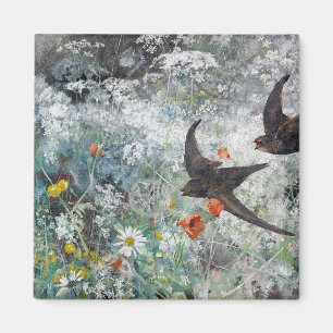 Imán Campo de golosinas y flores, Bruno Liljefors