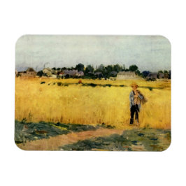 Imán Campo de grano (por Berthe Morisot)