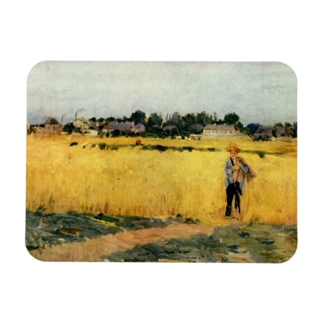 Imán Campo de grano (por Berthe Morisot) (Horizontal)