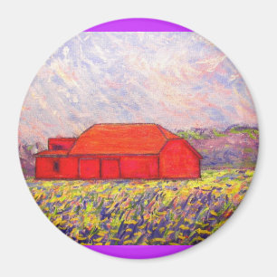 Imán campo de iris morado silvestre