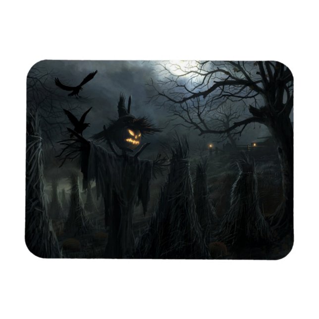 Imán Campo de la muerte de Halloween (Horizontal)