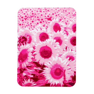 Imán Campo de los girasoles - sombras del rosa fucsia