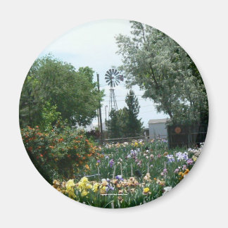 Imán Campo de molino de viento e iris