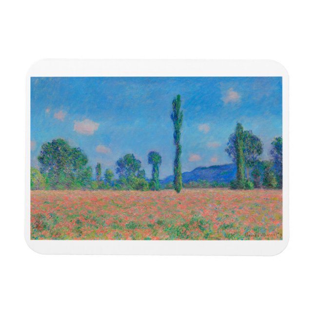 IMÁN "CAMPO DE POBRE. GIVERNY" DE CLAUDE MONET (Horizontal)