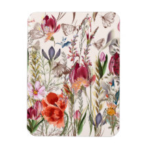 Campo de primavera brillante. Patrón romántico